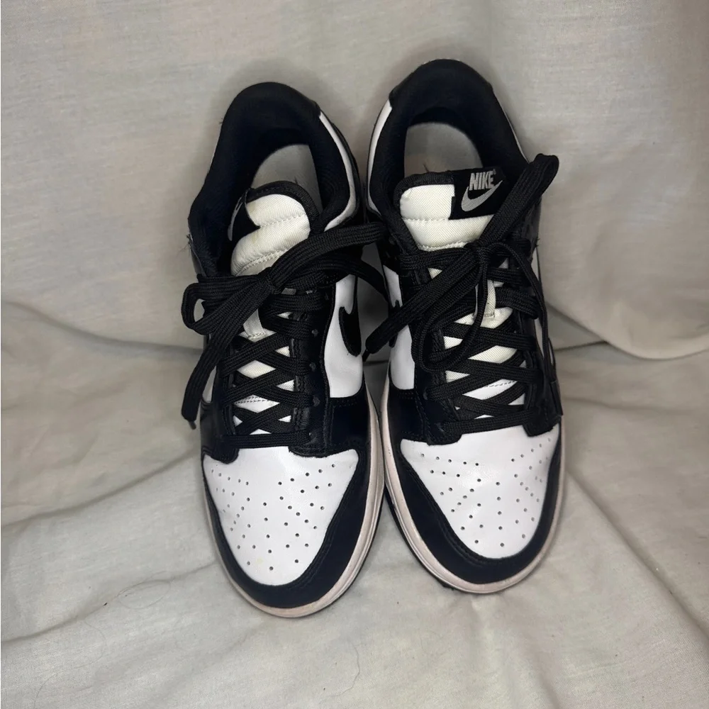 Nike Dunk Low “Panda” Black & White Sneakers (W 7)